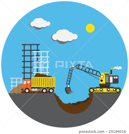 Construction project, vector illustration Construction project, vector illustration 29194016