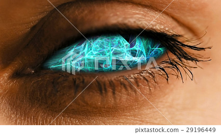 Eye iris with abstract neural dust pattern 29196449