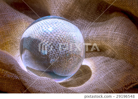 Crystal ball on a rustic background. Crystal ball on a rustic background. 29196548