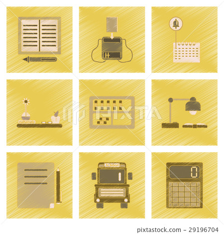 assembly flat shading style icon education school - Stock Illustration ...