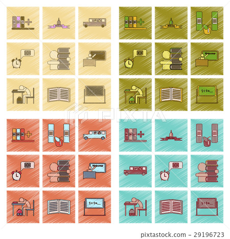 assembly flat shading style icon education school assembly flat shading style icon education school 29196723