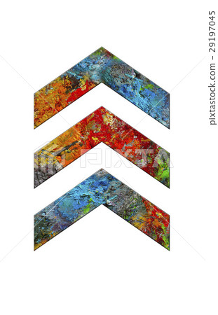 Chevrons in palette of artist 29197045