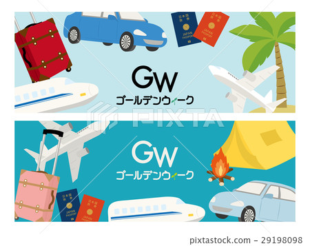 Golden week banner set 29198098