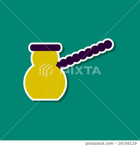 paper sticker on stylish background coffee turk paper sticker on stylish background coffee turk 29198129