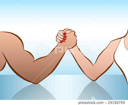 Man Woman Arm Wrestling Battle Of The Sexes Man Woman Arm Wrestling Battle Of The Sexes 29198709