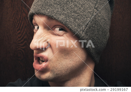 Young agressive Caucasian man Young agressive Caucasian man 29199167