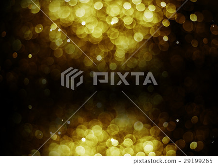 Bokeh light gold color black background Bokeh light gold color black background 29199265