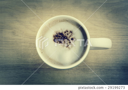 Coffee Cappuccino In A White Cup Coffee Cappuccino In A White Cup 29199273