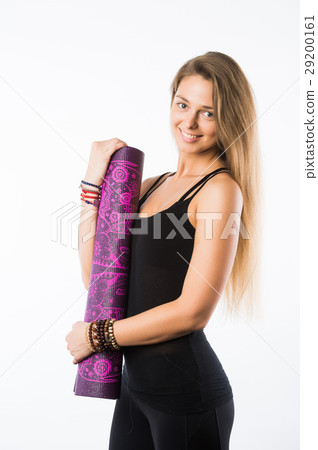 Studio shot of young beautiful blonde woman Studio shot of young beautiful blonde woman 29200161