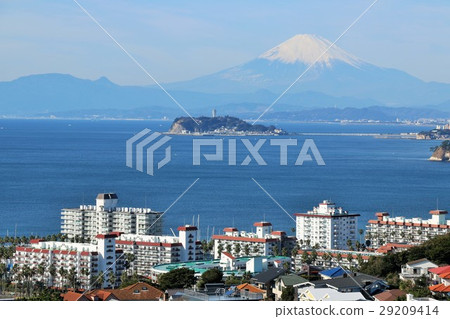 Kanagawa Prefecture Skyline scenery by the sea 29209414
