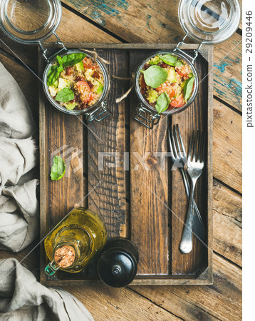 Quinoa salad with sun-dried tomatoed, cherry Quinoa salad with sun-dried tomatoed, cherry 29209446