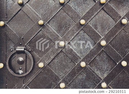 Vintage metallic pattern. Decorative checkered 29210311