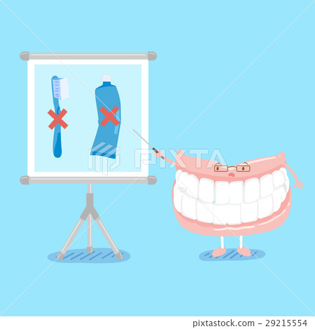 cute cartoon denture 29215554