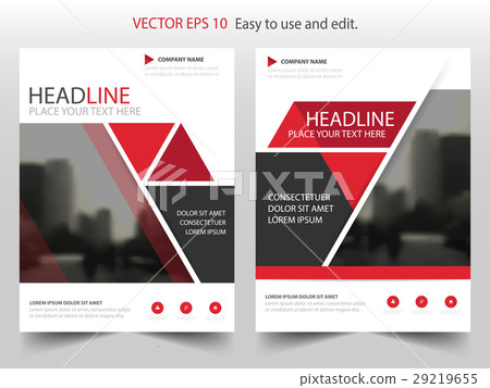Red triangle Brochure annual report template Red triangle Brochure annual report template 29219655