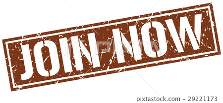 join now square grunge stamp 29221173