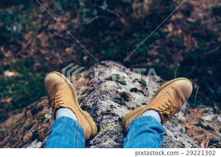 Low Section Of Man in the mountain 29221302