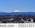 Morning view of Mt. Fuji winter from Musashimurayama city office 29221353