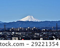 Morning view of Mt. Fuji winter from Musashimurayama city office 29221354