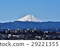 Morning view of Mt. Fuji winter from Musashimurayama city office 29221355