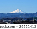 Morning view of Mt. Fuji in winter from Hakonegasaki 29221412