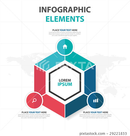 colorful Hexagon business Infographics elements colorful Hexagon business Infographics elements 29221833