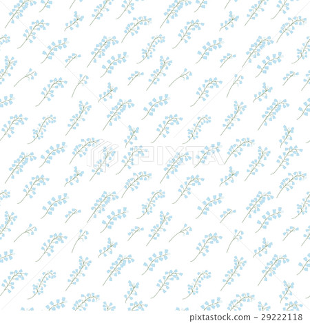 Seamless pattern of sprigs of Lily of the valley 29222118
