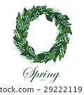 Floral wreath with lilies of the valley, spring 29222119