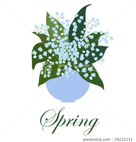 bouquet of lilies with leaves in a vase on a white 29222131