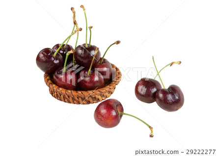 cherries isolated 29222277
