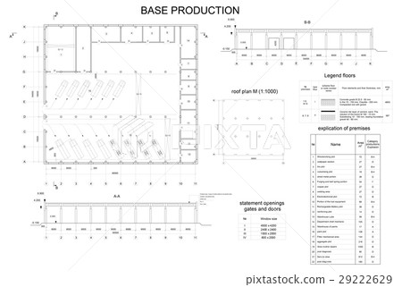 Detailed architectural drawing 29222629