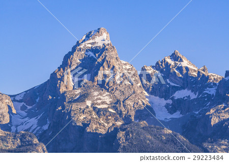 Grand Teton on sunny day,Grand Teton,Wyoming,usa. 29223484