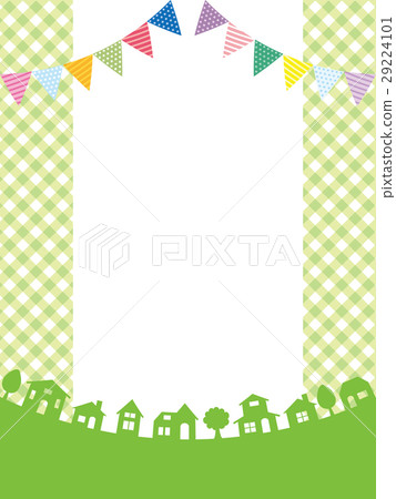 街道和花環背景材料 29224101