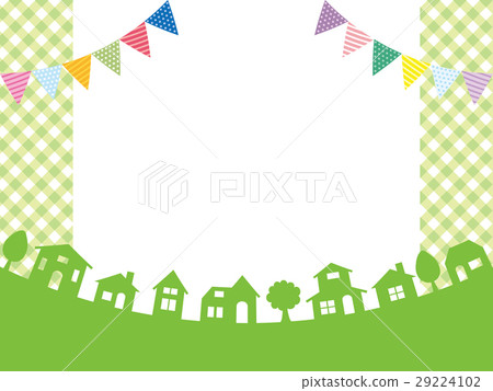 街道和花環背景材料 29224102