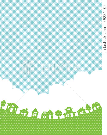 城市景觀和天空背景材料 29224103