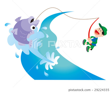 釣魚，兒童和釣魚，男孩和釣魚，山間溪流釣魚，魚 29224335