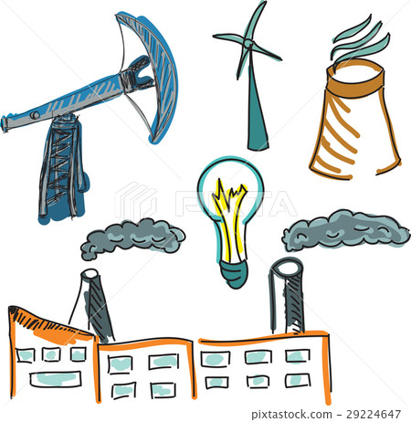 Drawn colored buildings 29224647
