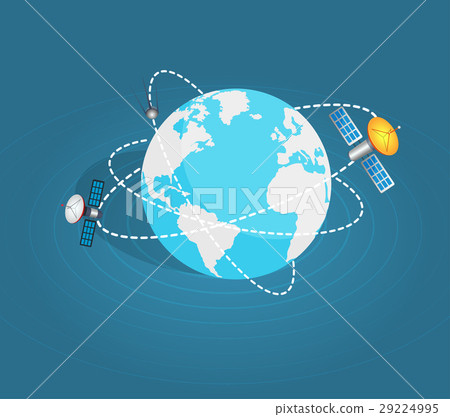 Two Artificial Earth Satellites Around Planet 29224995