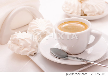 Coffee cup with marshmallow 29225103