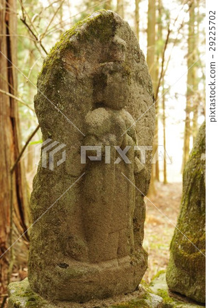 Shinshu's cultural asset masterpiece Moriya Sadaharu's stone Buddha horse head Kansei Bodhisattva statue Right overview (Komagane shi Kohamasa) 29225702
