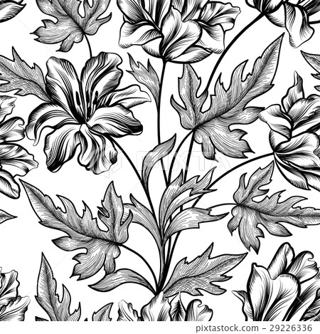 Floral seamless pattern.Flourish garden texture Floral seamless pattern.Flourish garden texture 29226336