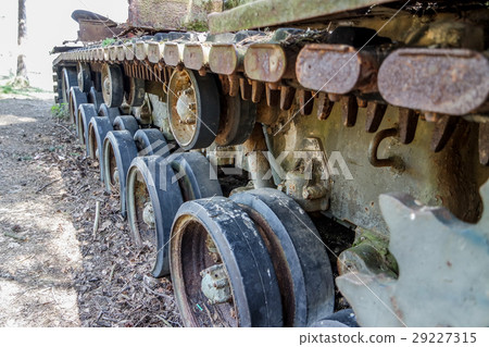 Battle tank in moor 29227315