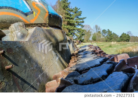 Battle tank in moor 29227331