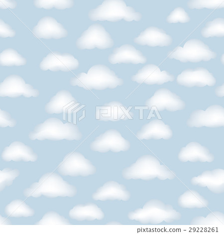 Cloud pattern. Cloudy sky seamless backround Cloud pattern. Cloudy sky seamless backround 29228261