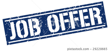 job offer square grunge stamp 29228665