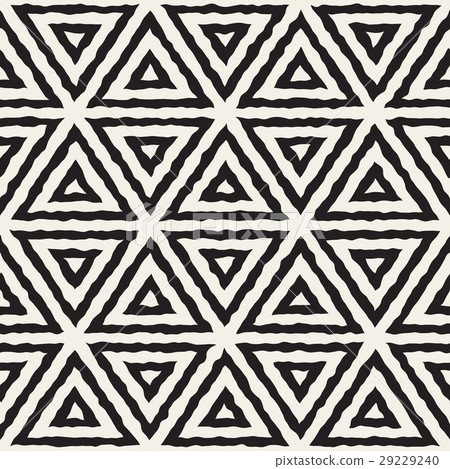 Vector Seamless Hand Painted Line Geometric Vector Seamless Hand Painted Line Geometric 29229240