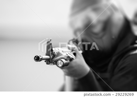 tactical police in tactical gear black and white tactical police in tactical gear black and white 29229269