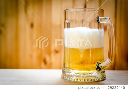 Beer pouring into mug Beer pouring into mug 29229440