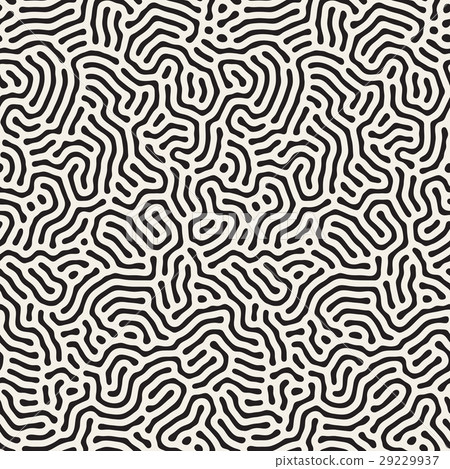 Vector Seamless Organic Rounded Jumble Lines Maze Vector Seamless Organic Rounded Jumble Lines Maze 29229937