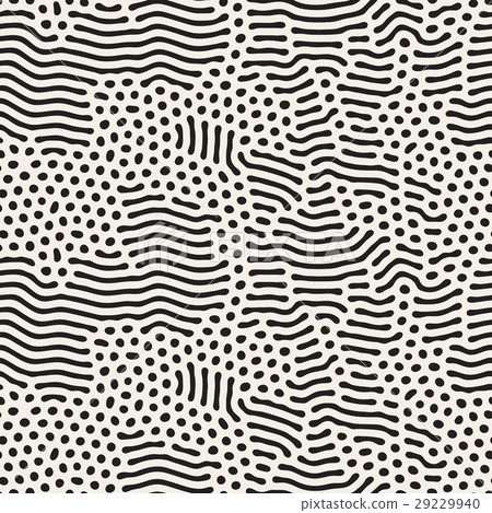 Vector Seamless Organic Rounded Jumble Lines Maze Vector Seamless Organic Rounded Jumble Lines Maze 29229940