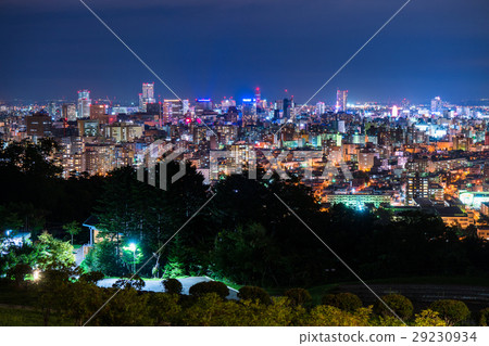 [北海道]旭山紀念公園札幌夜景 29230934